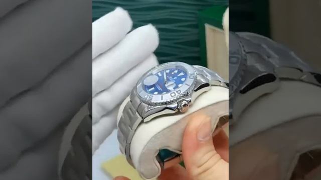 Мужские часы Rolex Yacht master slvr blue dial смотреть онлайн