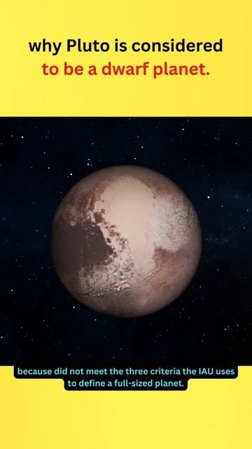 why Pluto is considered to be a dwarf planet #space #shorts #pluto смотреть онлайн