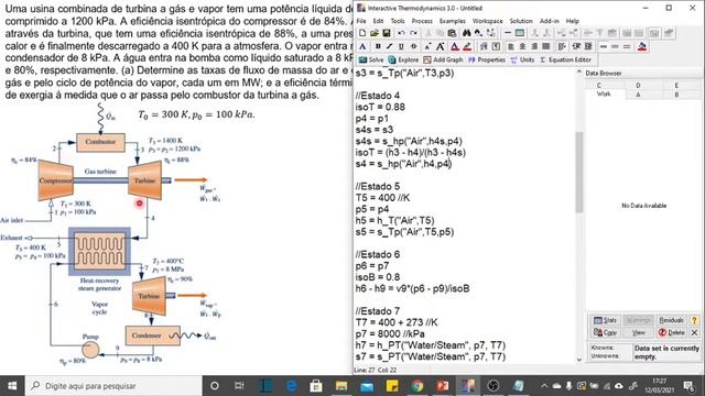 Termodinâmica II - Aula 6 (3/4) - Exercícios (Ciclo Brayton e Ciclo Combinado) смотреть онлайн