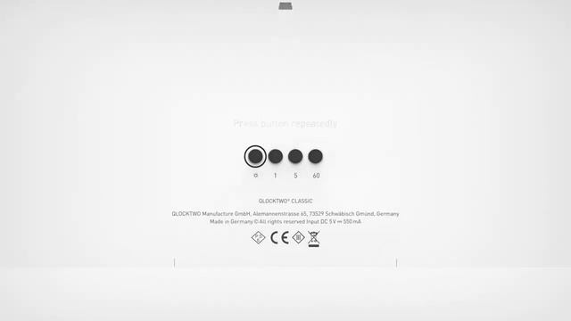 QLOCKTWO Classic Setting the Brightness смотреть онлайн