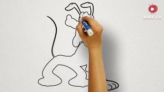 How to Draw Pluto Easy Step by Step | Kids Coloring Pages | смотреть онлайн