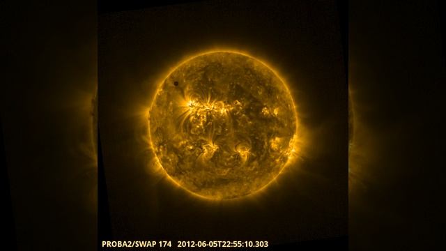 Proba2 tracked Venus as it moved across the solar disc. смотреть онлайн