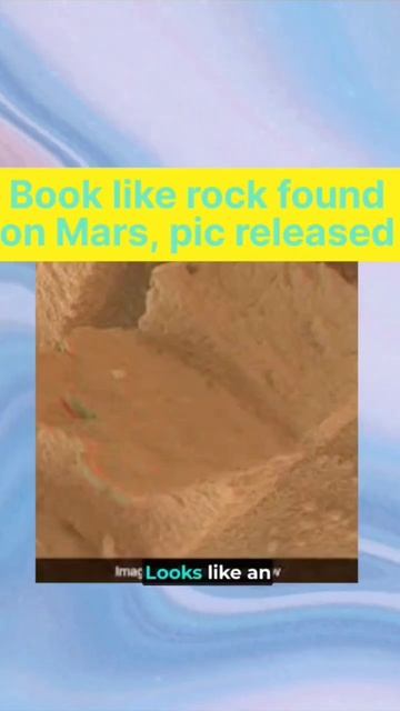 Book-like rock found on Mars, pic released #shorts #news смотреть онлайн