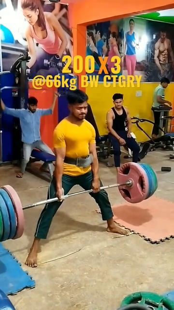 200kg x3 @66kg BW CTGRY||VISHAL RAWAT#TRENDING#VIRAL#SUBSCRIBE смотреть онлайн