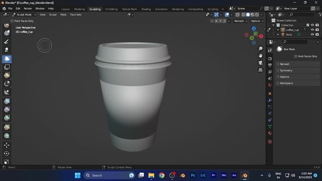 How to Add a Box Mask in Sculpting Workspace in Blender [easy] смотреть онлайн