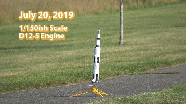 Apollo 11 50th Anniversary 3D Printed Saturn V Launches