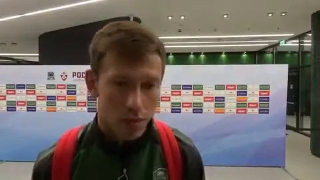 Интервью Фёдора Смолова после победного матча со СКА Хабаровск смотреть онлайн