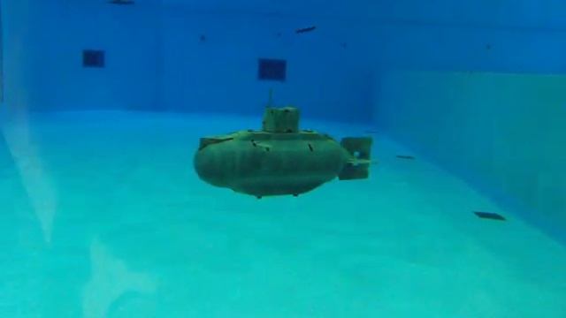 RC Sub Neptune Under Water View In JAMSTEC Pool 　　2011.07.24