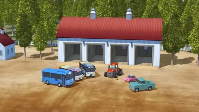 Коллекция мультфильмов L Тяжелая техника автомобили готовятся к выступлению. L Приключения Тайо