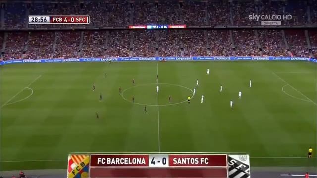 FC Barcelona vs Santos FC 8-0 | Neymar Official Debut | [08-02-13] HD смотреть онлайн