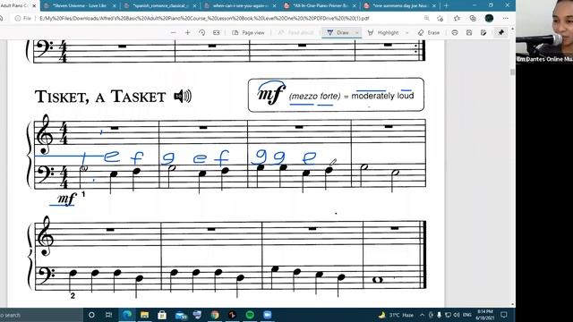 Online Piano Lessons (Emmanuel) Em Dantes Online Music Lesson June 18, 2021 смотреть онлайн