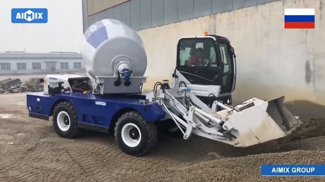 Aimix AS-4.0 Self Loading Concrete Mixer Truck Was Ready to Russia смотреть онлайн
