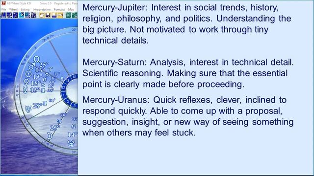 Interpretation of Aspects of Planets to Mercury смотреть онлайн