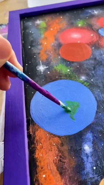 The Solar System painting #shorts смотреть онлайн