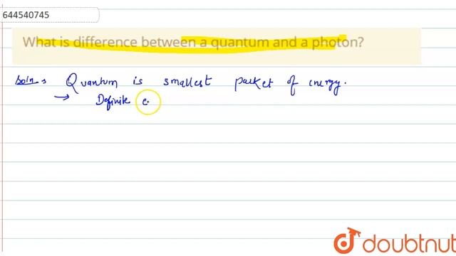 What is difference between a quantum and a photon? | 12 | NUCLEAR CHEMISTRY | CHEMISTRY | RESONA... смотреть онлайн