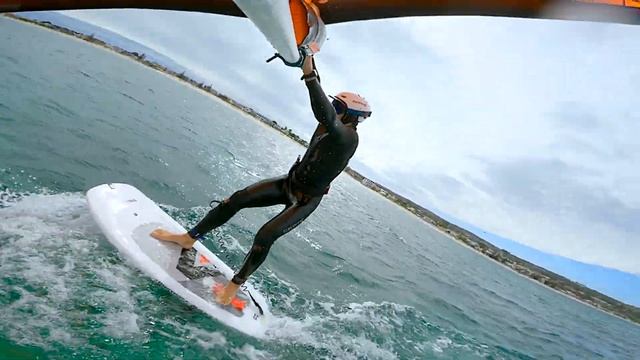 Wing Foiling Top Speed? Winging With Kite Front Wing SAB W671