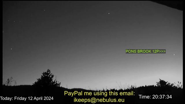 COMET PONS BROOKS FROM CROATIA 12.04.2024 смотреть онлайн