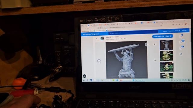 3d Printing A Samurai Pen Holder Sovol Sv07 Elegoo Neptune 4 Pro