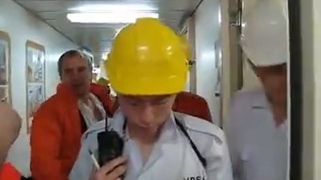 Weekly Fire Drill on Conainer carrier CMA CGM CHARDIN смотреть онлайн