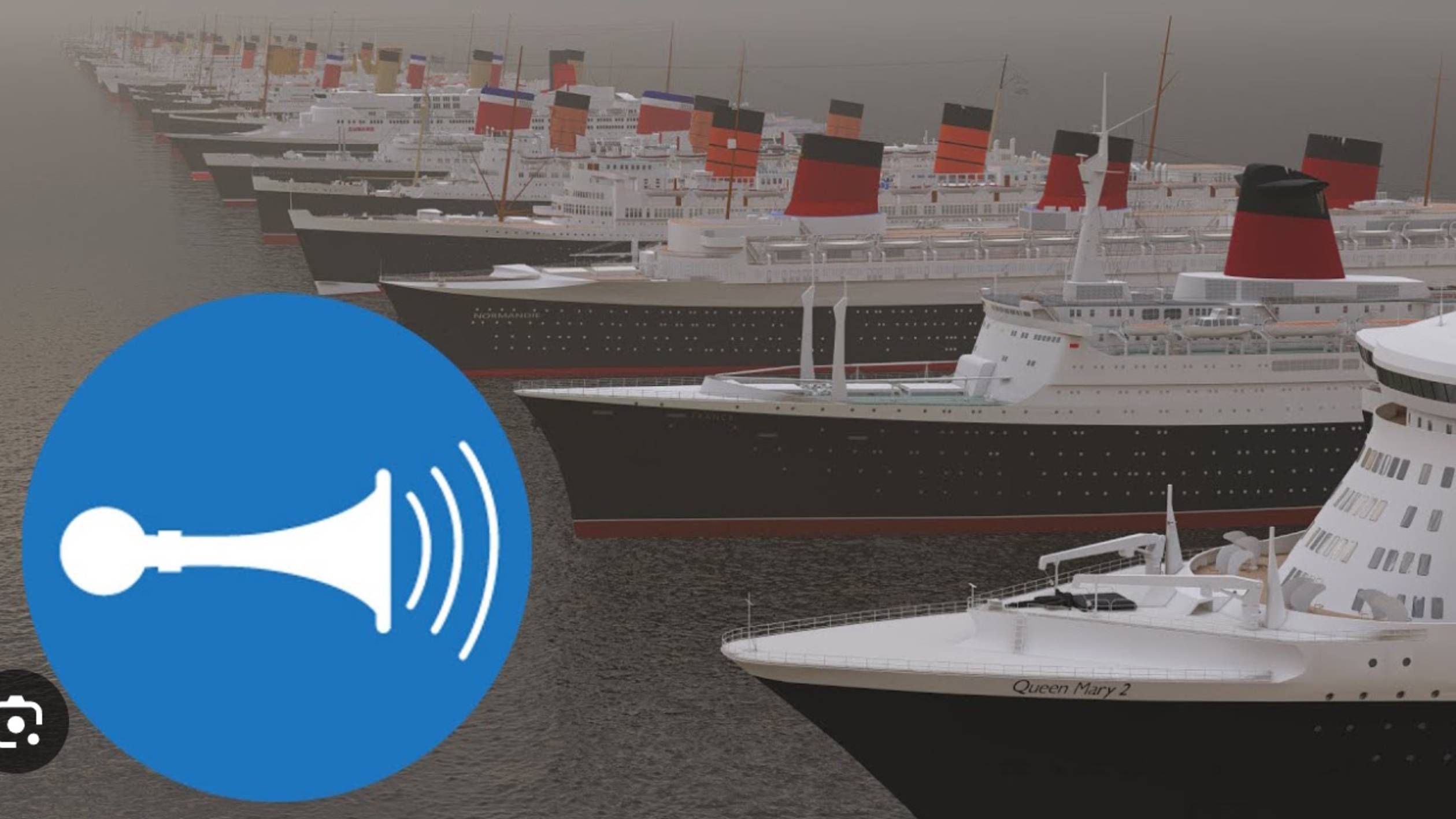 Сравнение самых больших Океанических Лайнеров с их Гудками и Свистками смотреть онлайн