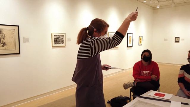 Printmaking Demonstration With Professor Brooke Marcy