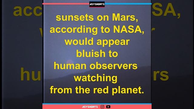 Blue sunset on mars ? #Shorts смотреть онлайн