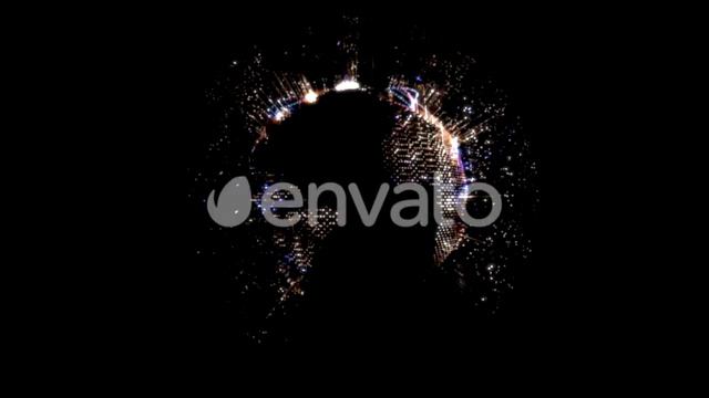 Futuristic Planet Earth Northern Lights Glowing Particles | Videohive Project Templates смотреть онлайн
