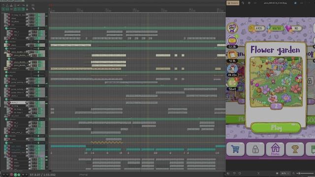 Music Flower Garden Map