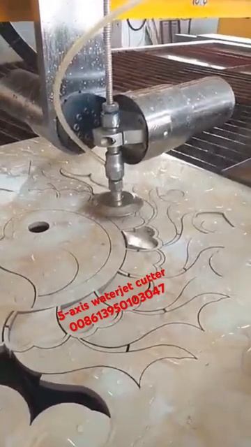 China 5 Axis CNC waterjet cutter for #ceramictiles #mosaics Китайский станок гидроабразивной резки смотреть онлайн