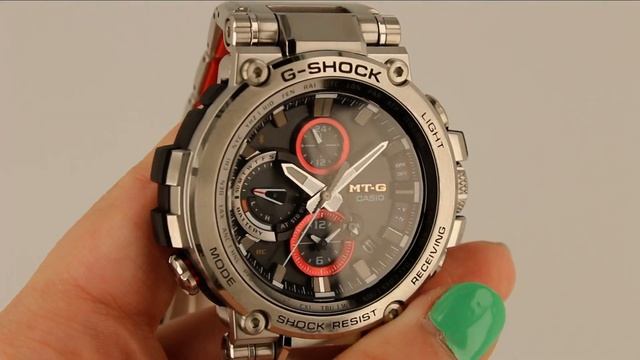 Casio G-Shock MTG B1000D Bluetooth Solar Radio Controlled Watch - Close Up смотреть онлайн