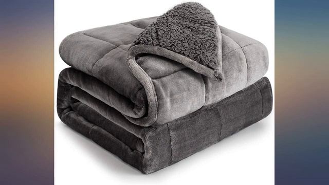 Weighted Blanket Queen Size 15lbs, Cottonblue Sherpa Flannel Weighted Blanket for review смотреть онлайн