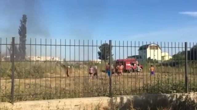 Пожар на Грибовке 09.08.2015 смотреть онлайн