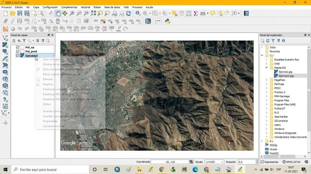Tutorial GIS - Como georreferenciar imágenes satelitales de Google Earth en QGIS смотреть онлайн