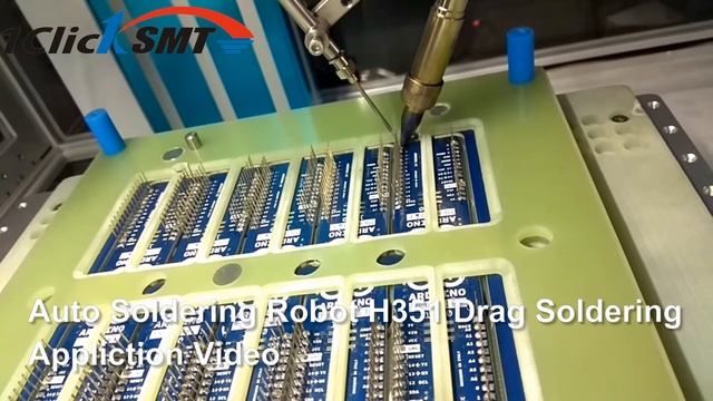 Auto Soldering Robot H351 Drag Soldering Application Video