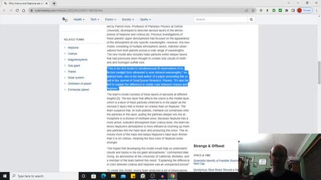 A New Theory on Neptune's Colour has been Presented смотреть онлайн