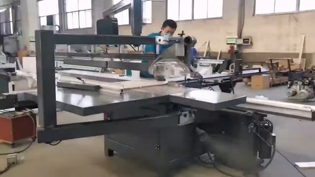 CNC 32TA automatic sliding panel saw machine escuadradora from Tracy смотреть онлайн