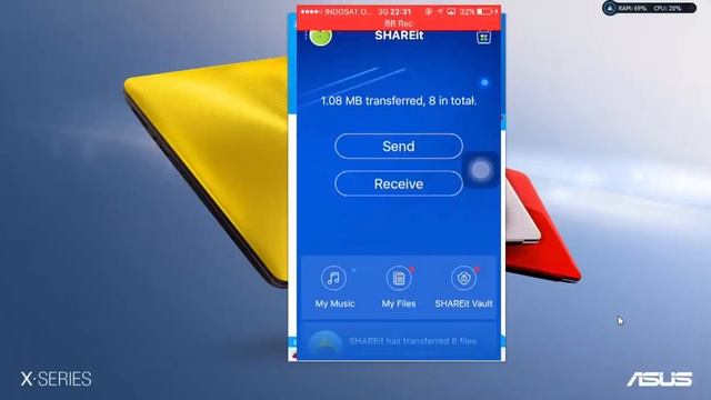 Send Photo/Video to camera roll From PC to iphone's camera roll using Share it смотреть онлайн