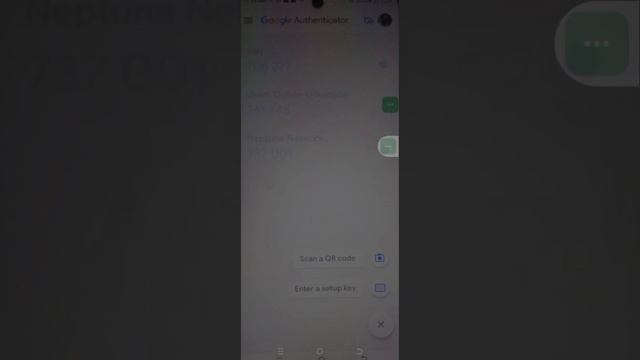 Next Step. Connect Neptune Network To Google Authenticator App Before Withdrawal