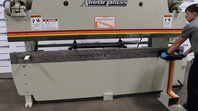 Accurpress 76010 60 Ton x 10' Hydraulic Press Brake w/ Manual Back Gauge смотреть онлайн