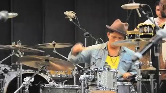 Bruno Mars, Janelle Monae And B.OB Rehearse For The 53rd Annual Grammys