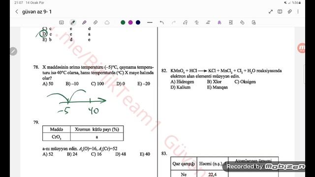 Güvən 9 sinif blok 1 | Kimya | 14.01.2024 | Ləman Heydərli | 051 542 09 87 смотреть онлайн