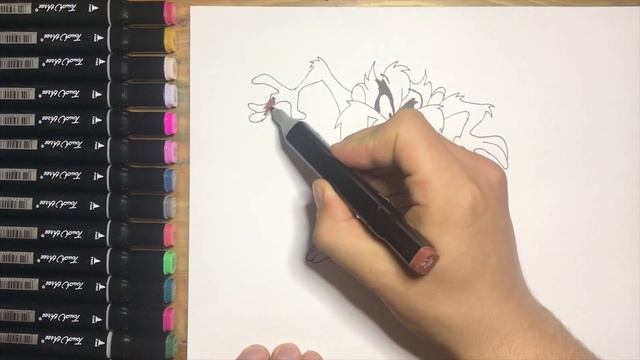 #ARTCLUB Drawing Tasmanian Devil 'Taz' from Looney Tunes. смотреть онлайн