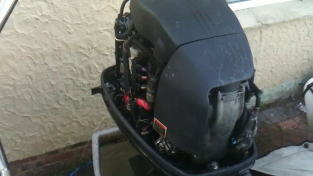 Mercury Optimax 3.0L 200HP DFI outboard start and idle смотреть онлайн