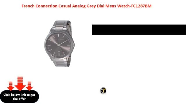 French Connection Casual Analog Grey Dial Mens Watch FC1287BM смотреть онлайн