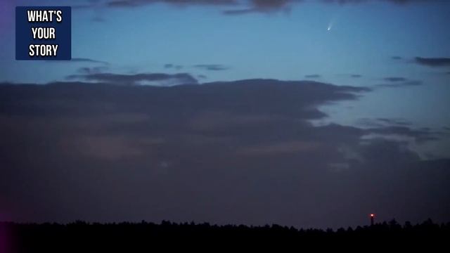 NeoWise Comet Visible In Early Morning Sky From Earth And Space Brightens Up The Sky. C/2020 F3