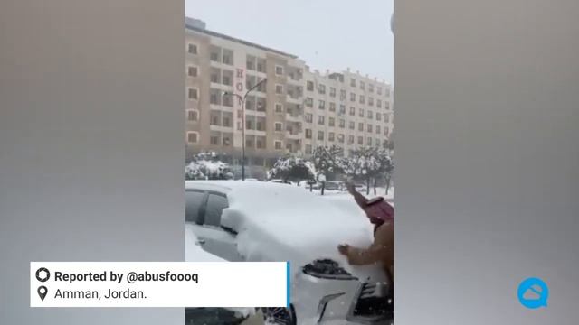 Heavy snowfall in Lebanon and Jordan смотреть онлайн