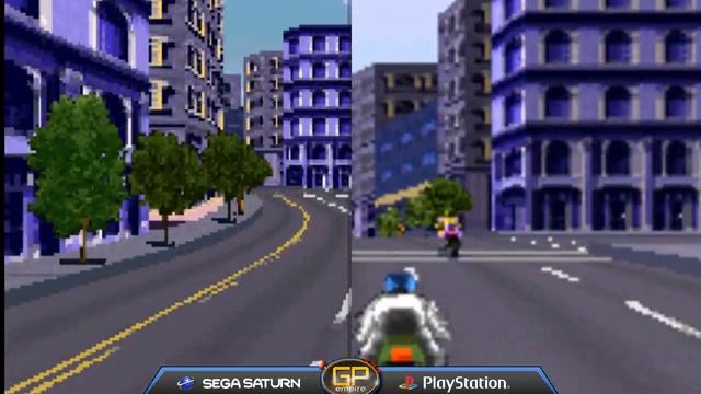 Sega Saturn Vs PlayStation - Road Rash