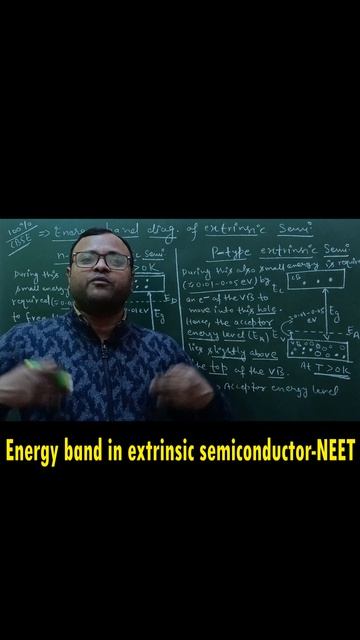 #raju sir #shorts #energy band of extrinsic semi. #energy band diag. of n-type & p-type semi. #NEET смотреть онлайн
