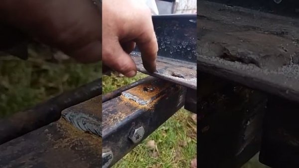 установка крестовины на балку передка,ч.2