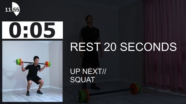 Full Body Barbell workout HIIT 20 MIN смотреть онлайн